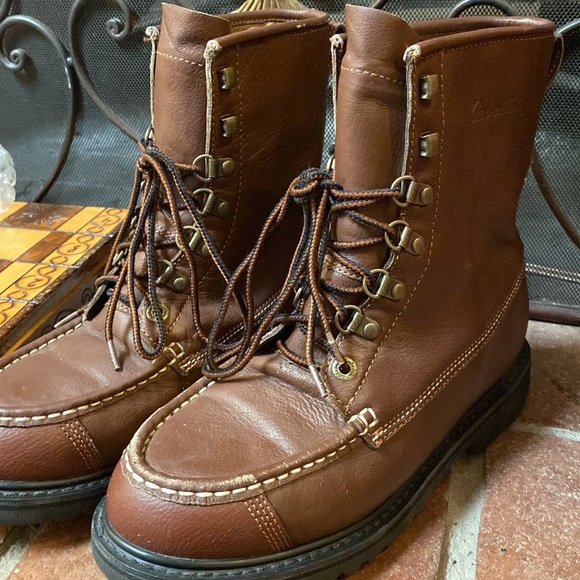 Cabela’s Gore-Tex Mens Work Hunting STEEL TOES Boots Leather size 8 Extra Wide main image 4